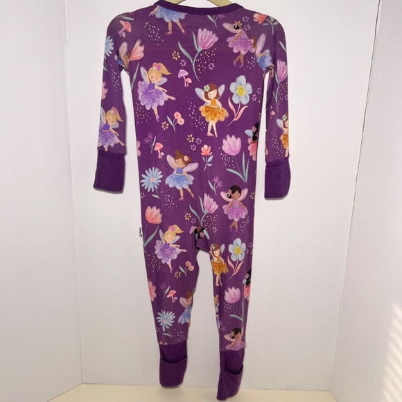 Little Sleepies Sold Out Garden Fairies Purple Zippy Size 6/12 Months - Picture 5 of 9